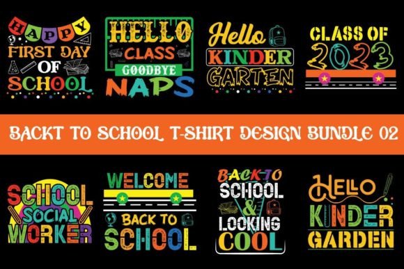 Back to School T-Shirt Design Bundle 02: A Practical Guide for Designers and Creators