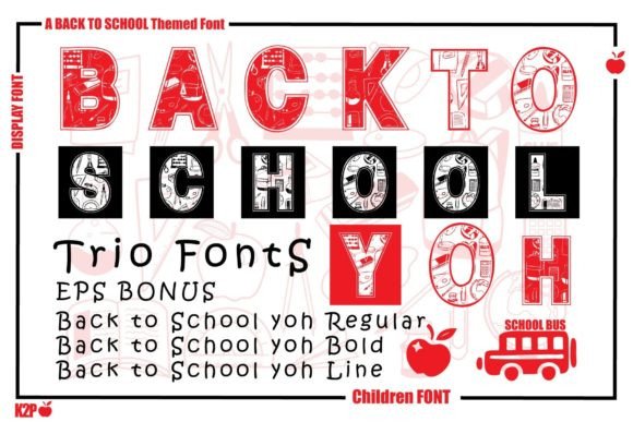 Back to School Yoh: A Bold, Creative Font for Every Classroom and Project