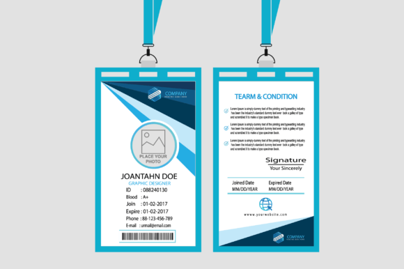 ID Card Design Template for School