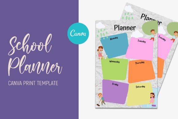 School Planner Canva Templates