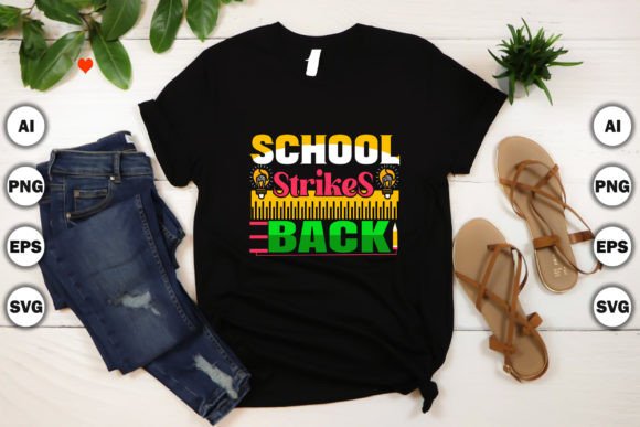 School Strikes Back Digital Clip Art: Versatile, Print-Ready Vector Files for Creative Projects